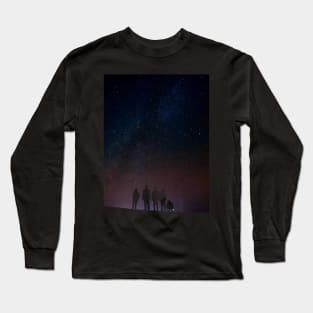 Star Seekers - Space Night Sky Galaxy Stars at Night Universe Cosmos Astronomy Long Sleeve T-Shirt